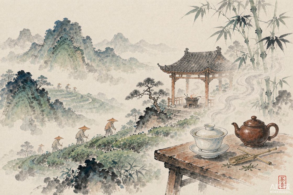 水墨风插画